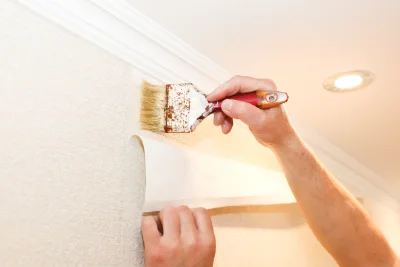 Pose de papier peint à la Heunière — revêtements muraux et toiles de verre
